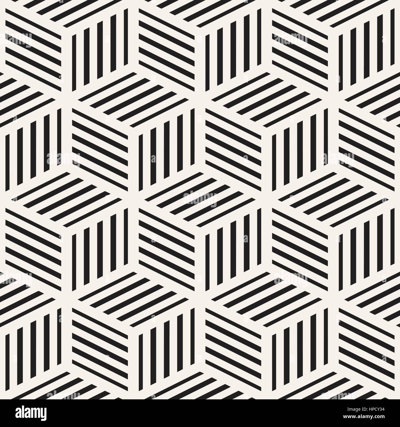 Cubic Grid Tiling Endless Stylish Texture. Abstract Geometric ...