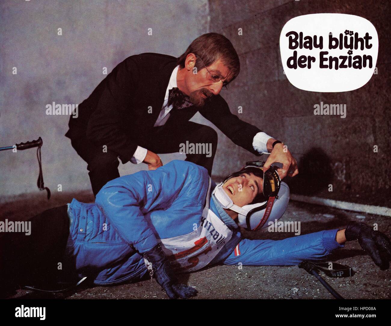 Blau blüht der Enzian, Deutschland 1973, Regie Franz Antel, Darsteller Ilja Richter (liegend Blau blüht der Enzian, Deutschland 1973, Regie Franz Antel, Darsteller Ilja Richter (liegend