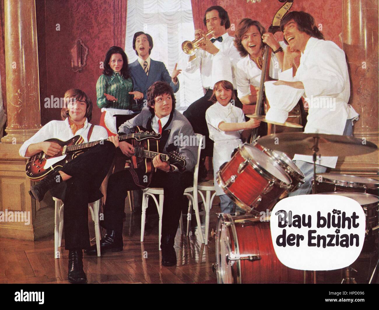 Blau blüht der Enzian, Deutschland 1973, Regie Franz Antel, Darsteller Sascha Hehn (links Blau blüht der Enzian, Deutschland 1973, Regie Franz Antel, Darsteller Sascha Hehn (links