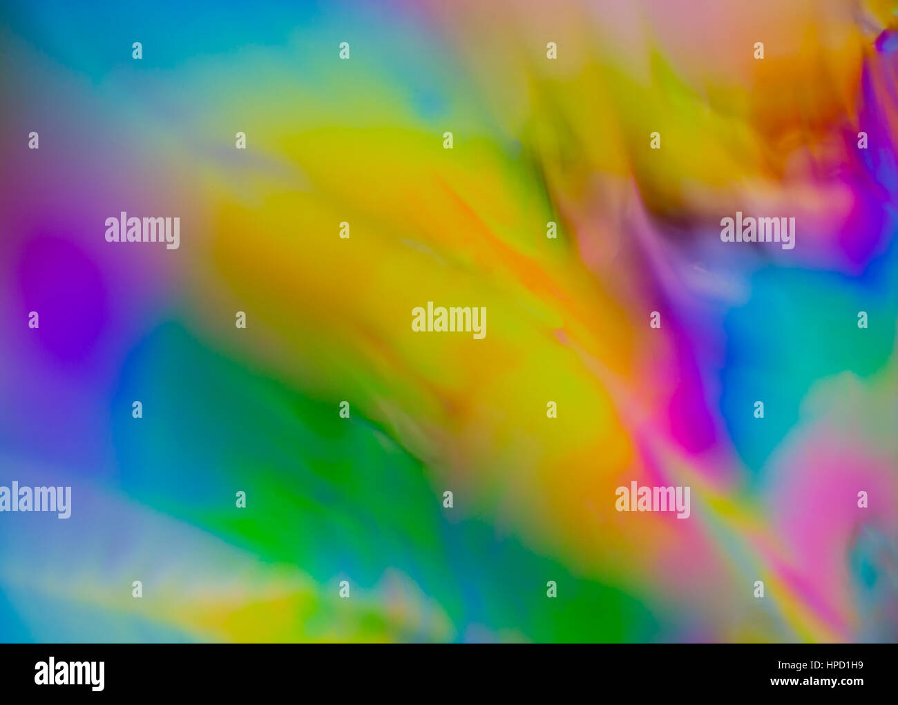 Colorful psychedelic blur showing stress distribution in plastic using ...
