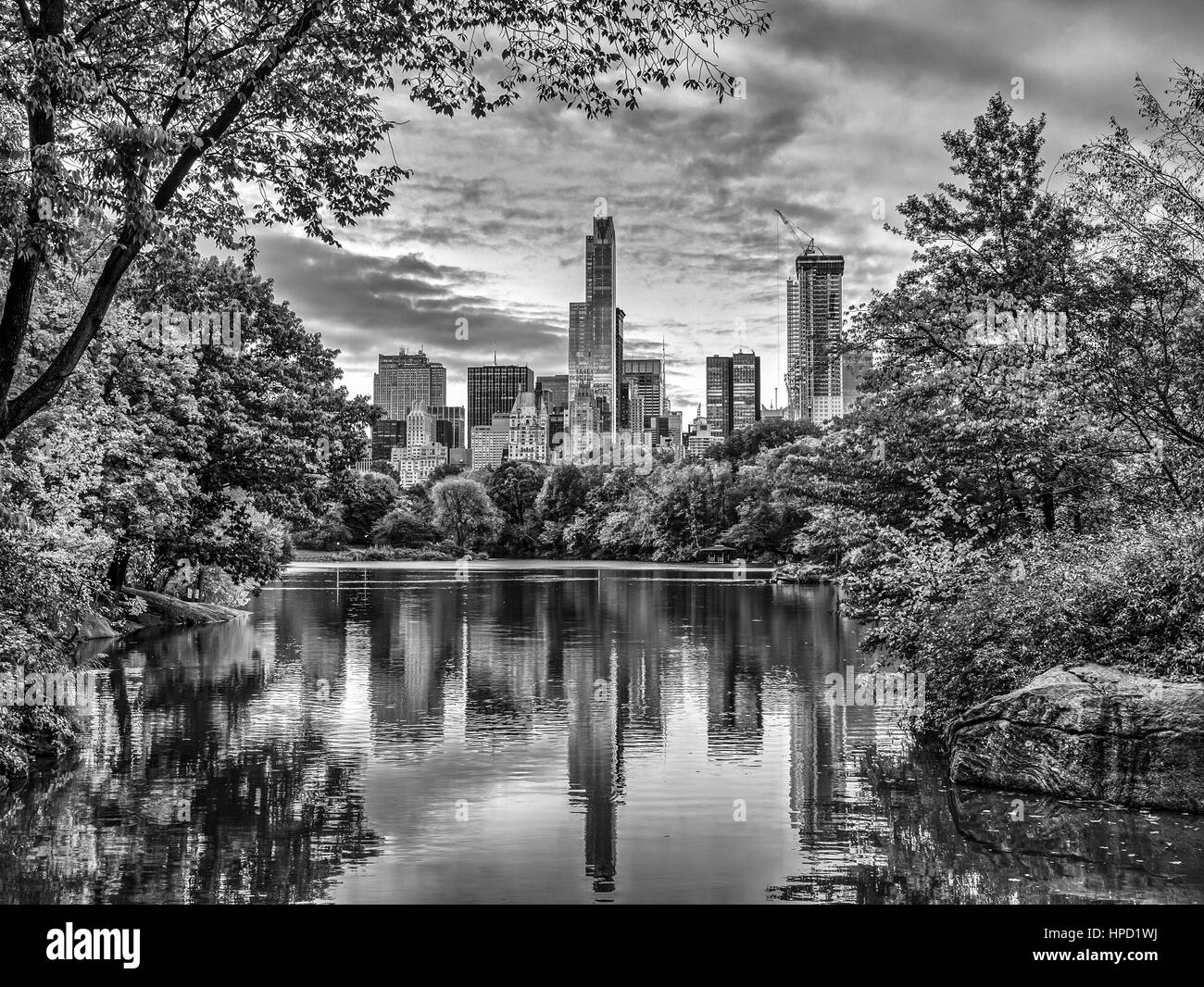 At the Lake in Central Park, New York City Stock Photo Alamy