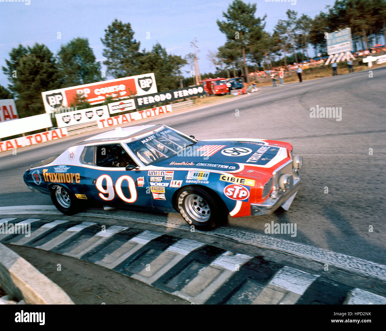 1976 Marcel Mignot French Ford Torino Le Mans 24 Hours dnf Stock Photo