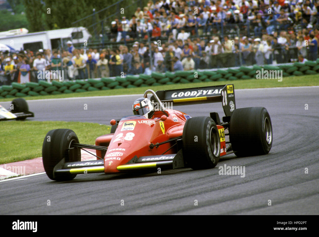 1985 Stefan Johansson Swedish Ferrari 156 85 Montreal Canadian GP 2nd Stock Photo