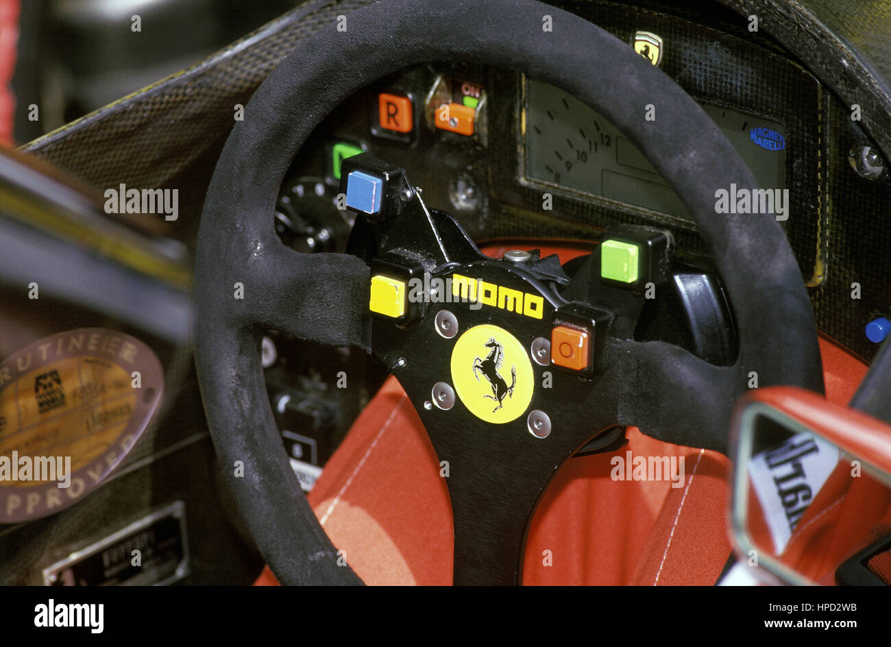 1993 Ferrari F93A Digital Dashboard Interlagos Brazilian GP Stock Photo