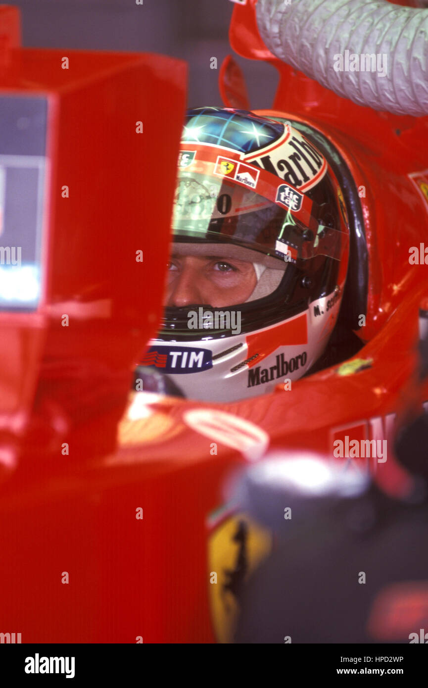 1999 Michael Schumacher German Ferrari F399 Cockpit. Stock Photo