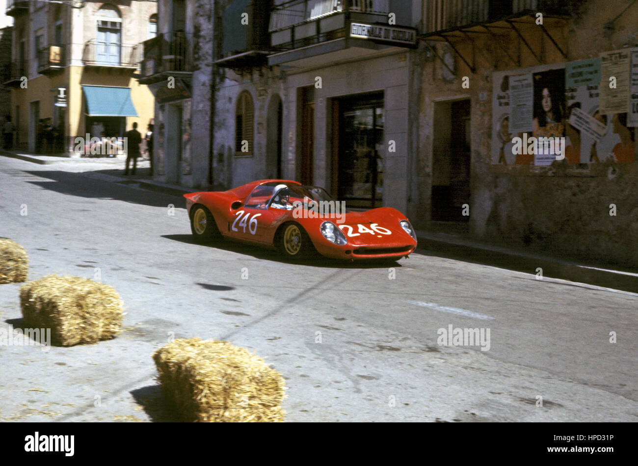 1970 Lo Piccolo Italian Ferrari Dino 206S Targa Florio 11th Stock Photo