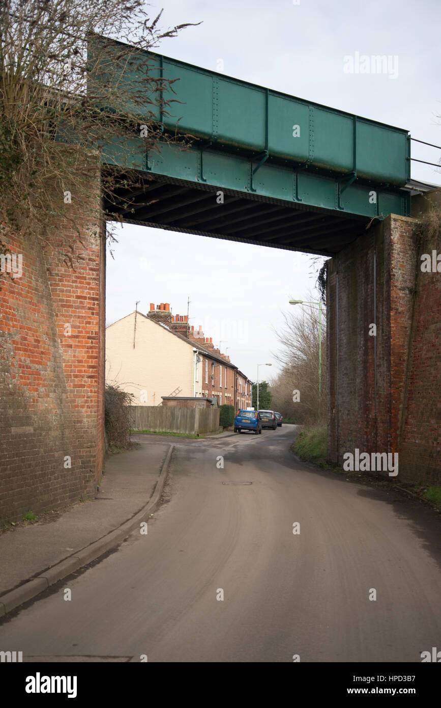 Railway Bridge, Valley Road, Leiston Suffolk. route but