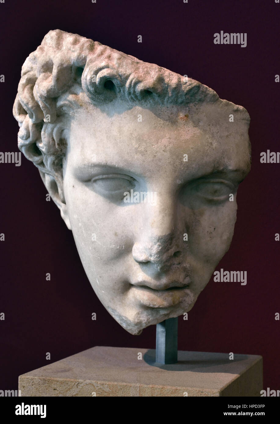 Portrait of a Hellenistic Ruler 150 BC Marble Miletus Turkey Stock Photo