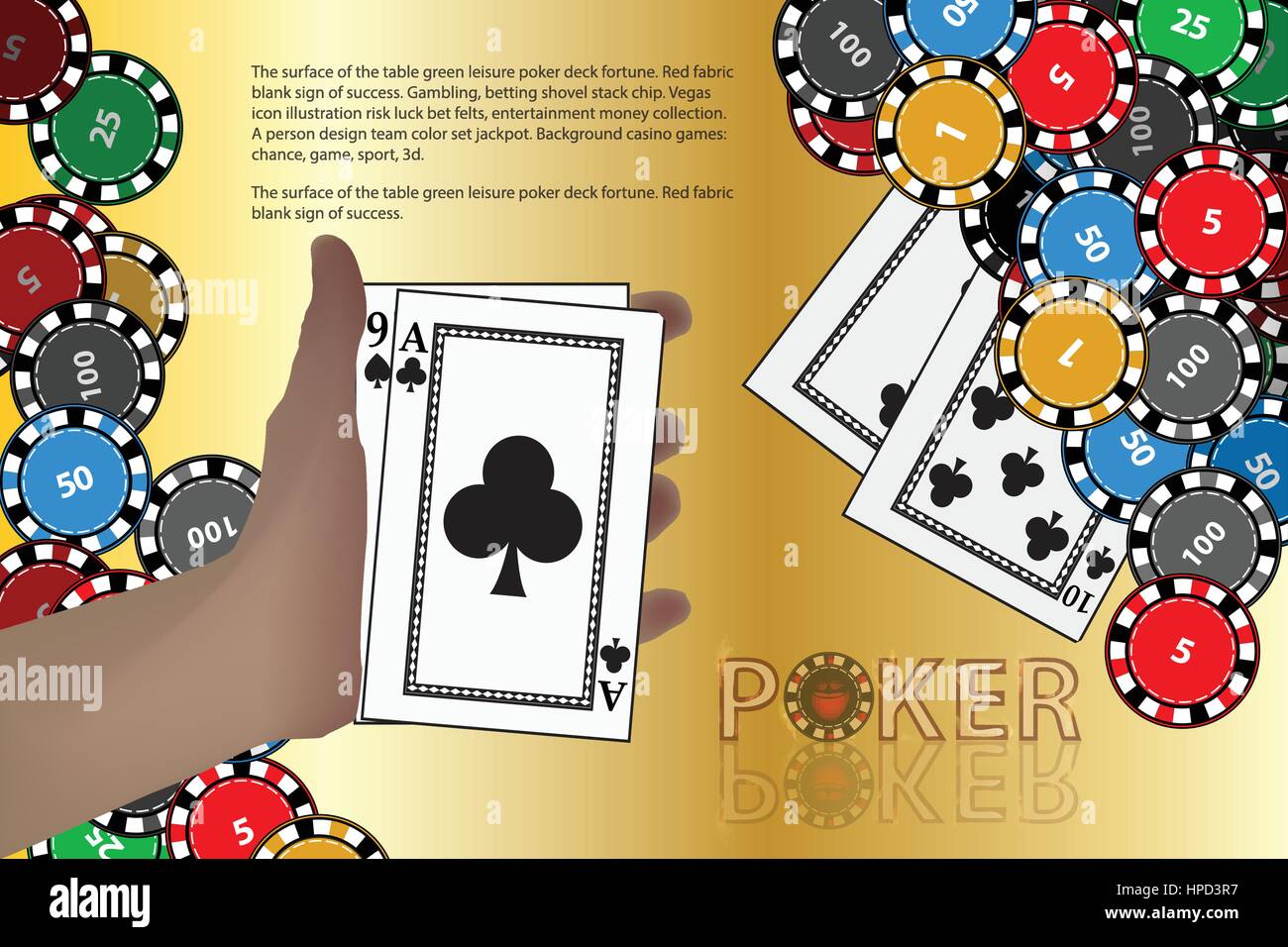 Casino Game Cards With Space For Text Winnings Chips Casino Game Cards With Space For Text Winnings Chips