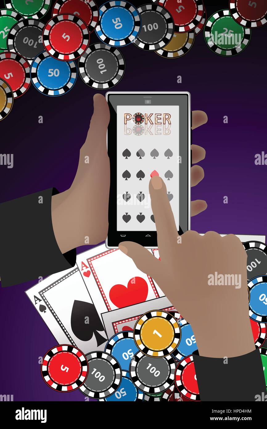 casino chips poker hands with a smart phone. winnings concept. illustration to use for printing, website, smart phone, wallpaper, decoration, decorati Stock Vector Image & Art - Alamy casino chips poker hands with a smart phone. winnings concept. illustration to use for printing, website, smart phone, wallpaper, decoration, decorati Stock Vector Image & Art - Alamy