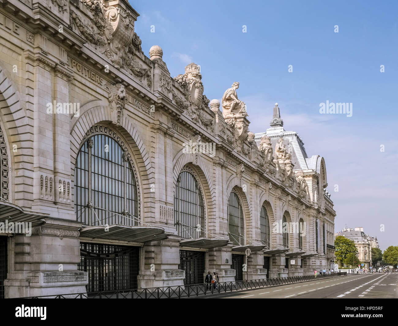 PARIS, FRANCE - 25 AUGUST, 2013 - Exterior of the d'Orsay Museum, Paris, France Stock Photo