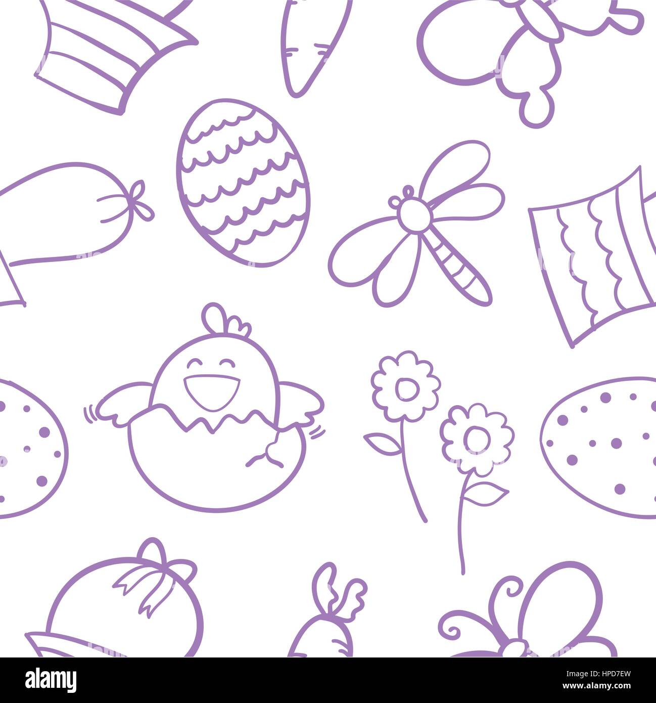 Doodle of easter egg vector flat collection Stock Vector Image & Art ...