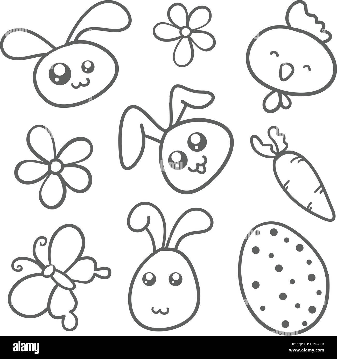 HOW TO DRAW AN EASTER BUNNY EASY DRAWING EASY AND FOFO - Drawing to Draw 