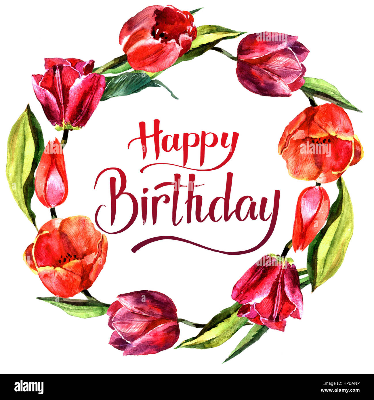 Happy Birthday Red Ink Ink High Resolution Stock Photography And Images Alamy
