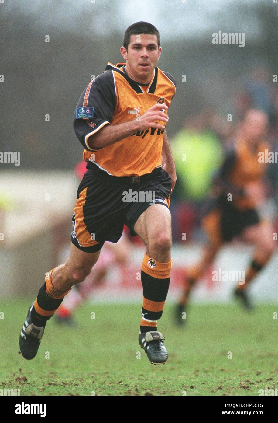 STEVE CORICA WOLVERHAMPTON WANDERERS FC 24 February 1997 Stock Photo