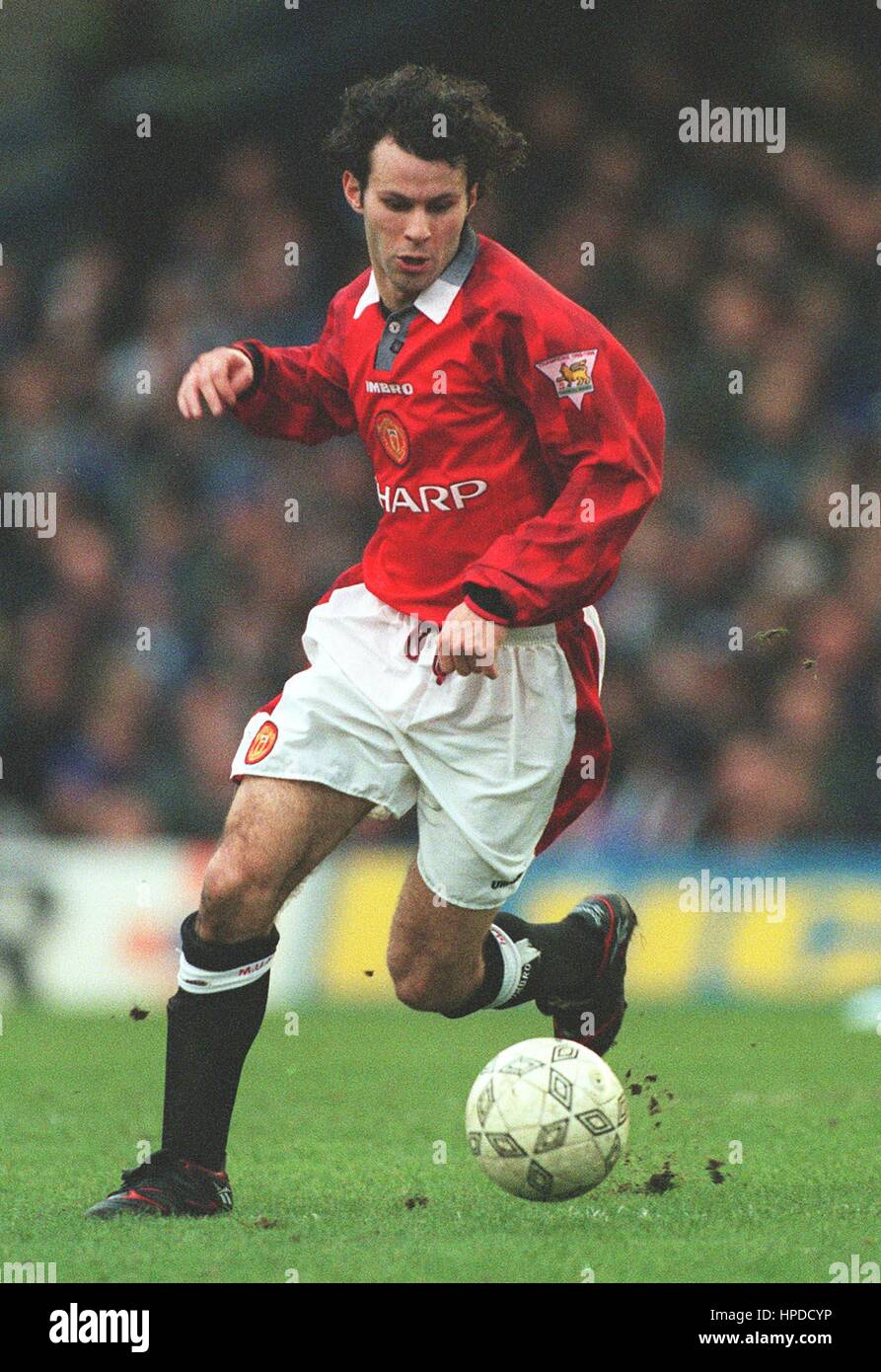 Ryan Giggs Manchester United Fc 22 February 1997 Stock Photo Alamy