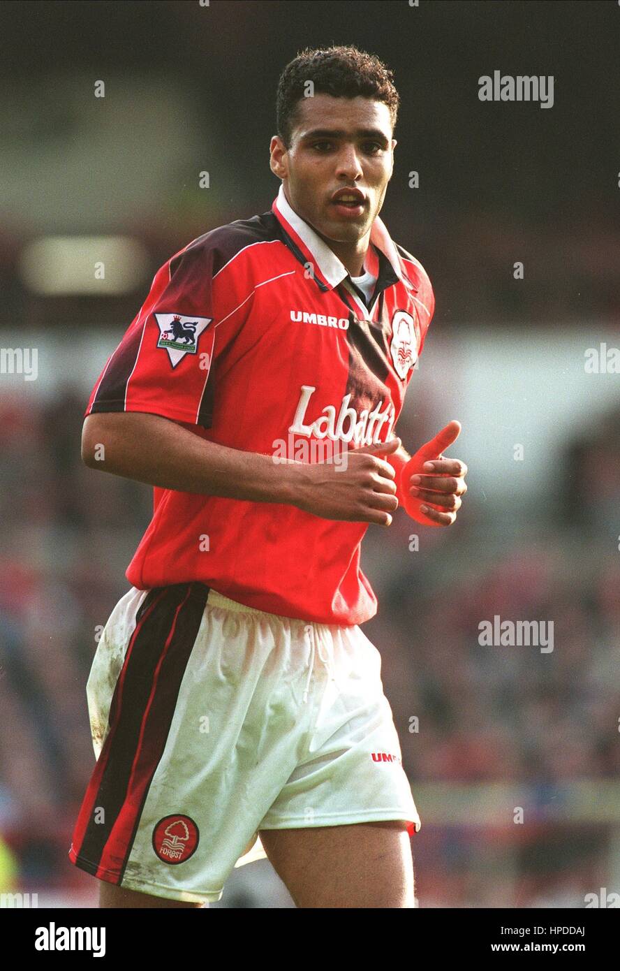 PIERRE VAN HOOIJDONK NOTTINGHAM FOREST FC 15 March 1997 Stock Photo