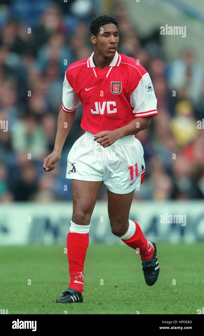 NICOLAS ANELKA ARSENAL FC 09 April 1997 Stock Photo - Alamy