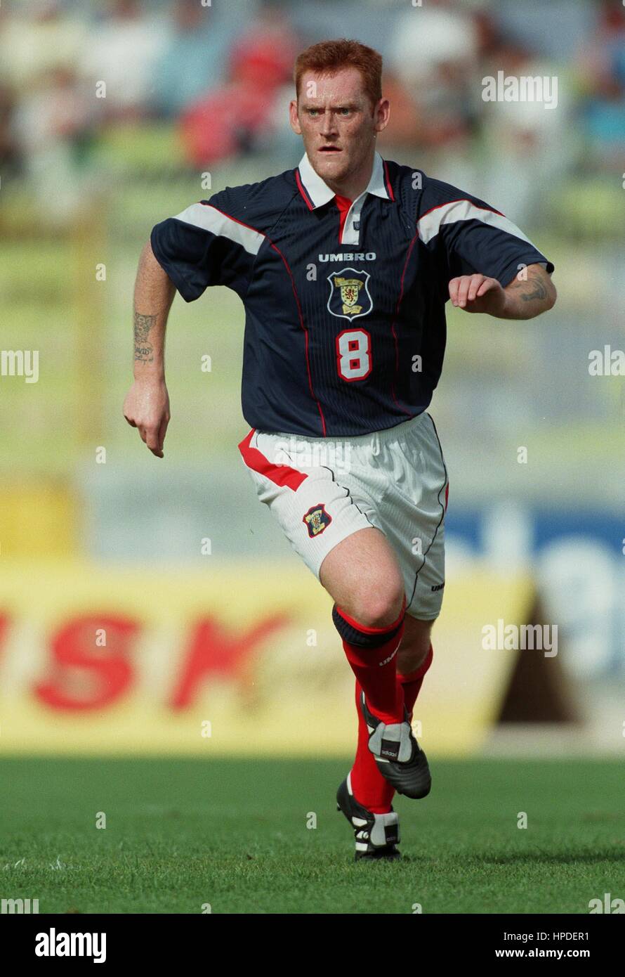 DAVID HOPKIN SCOTLAND & LEEDS UNITED FC 03 June 1997 Stock Photo