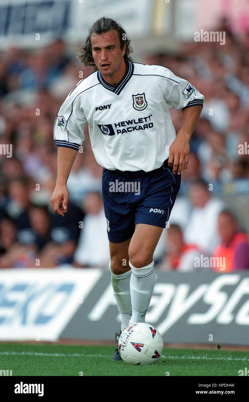 DAVID GINOLA TOTTENHAM HOTSPUR FC 24 September 1997 Stock Photo