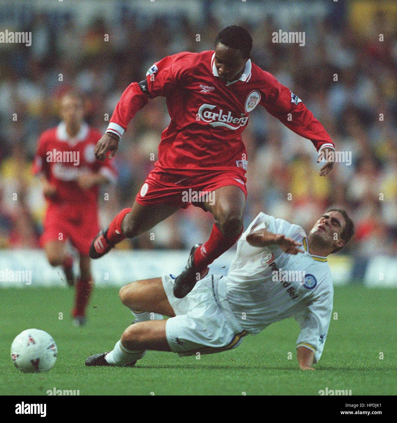 PAUL INCE & DAVID ROBERTSON LEEDS V LIVERPOOL 27 August 1997 Stock