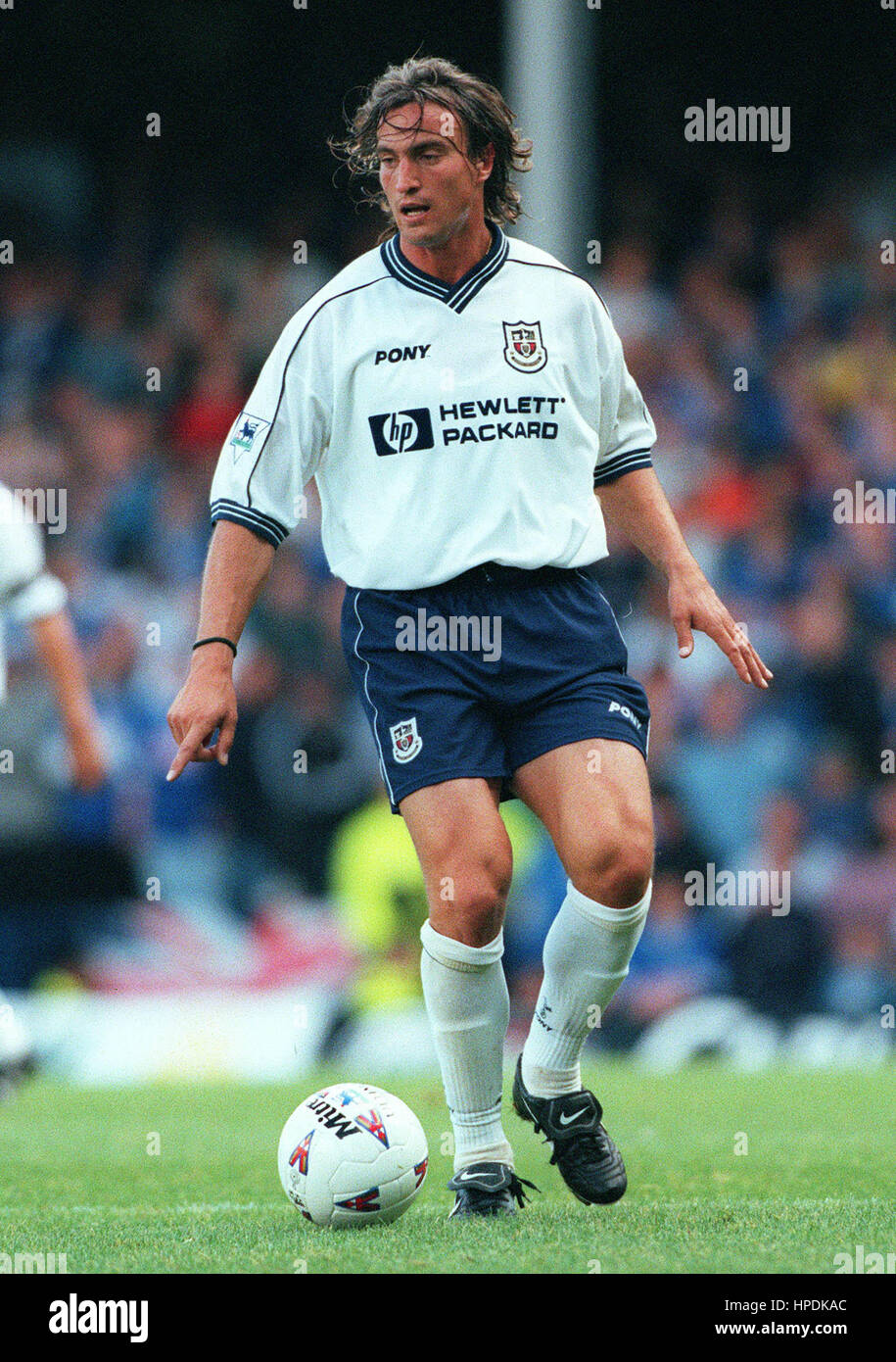 DAVID GINOLA TOTTENHAM HOTSPUR FC 24 September 1997 Stock Photo