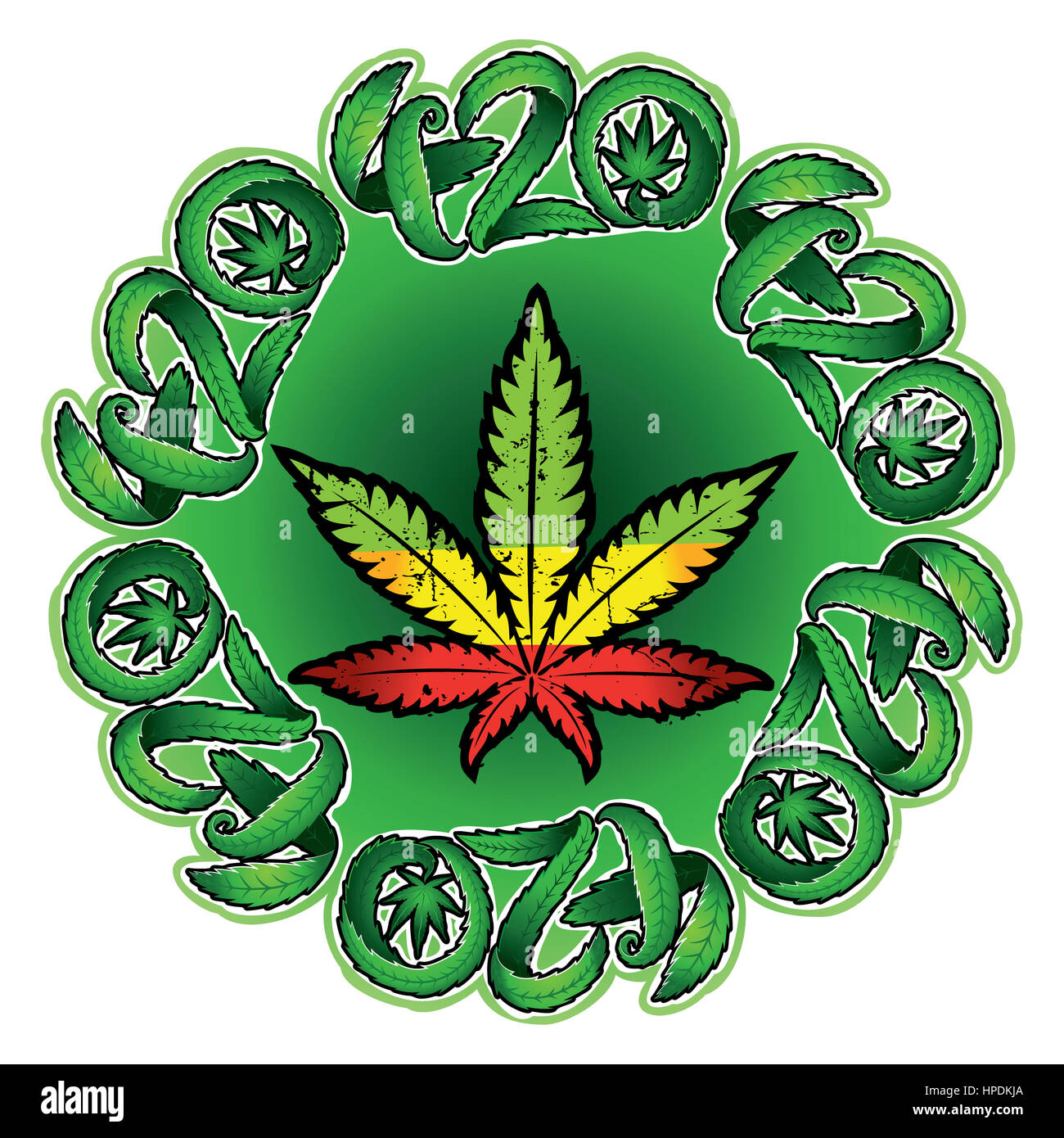 cannabis marijuana leaf symbol jamaican flag colors 420 symbolic