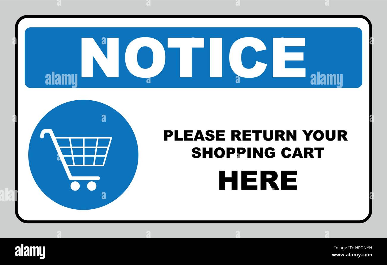 Return your shopping cart here, notice banner. Shopping cart sign