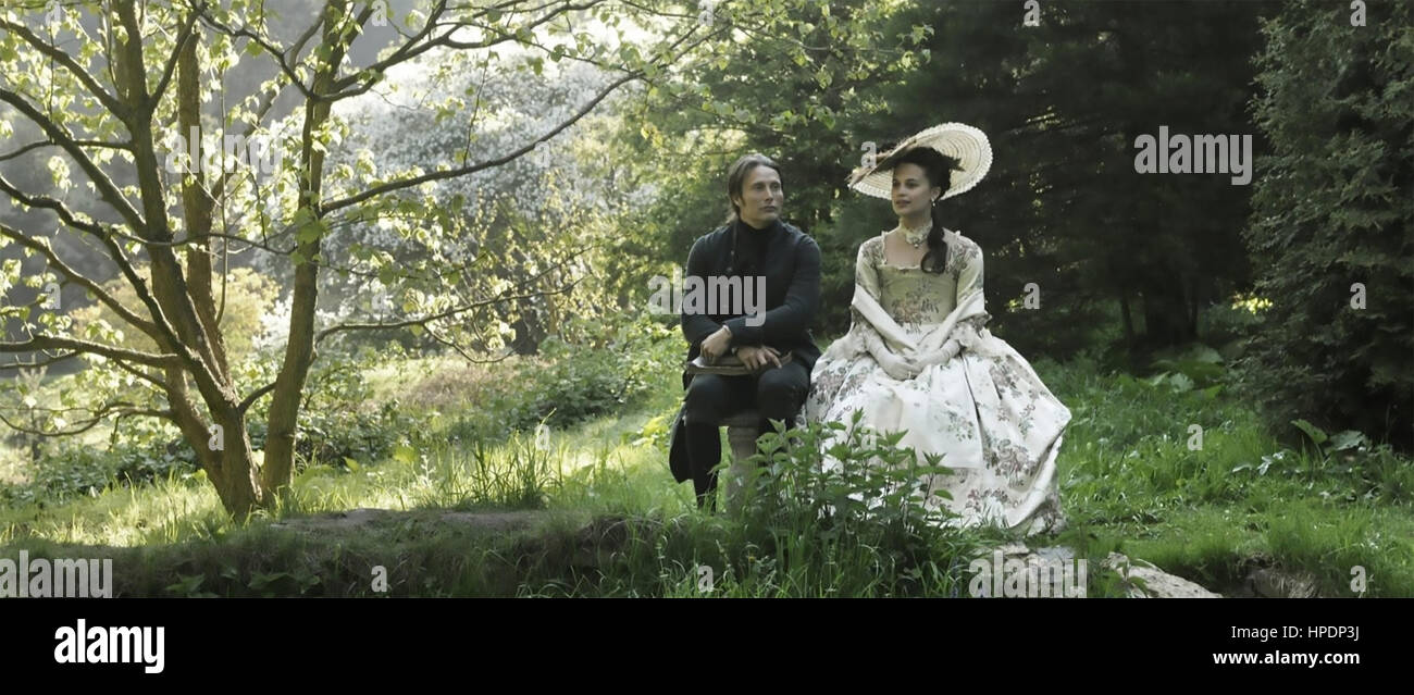 A ROYAL AFFAIR 2012 Zentropa Entertainments film with Alicia Vikander and Mads Mikkelsen Stock Photo