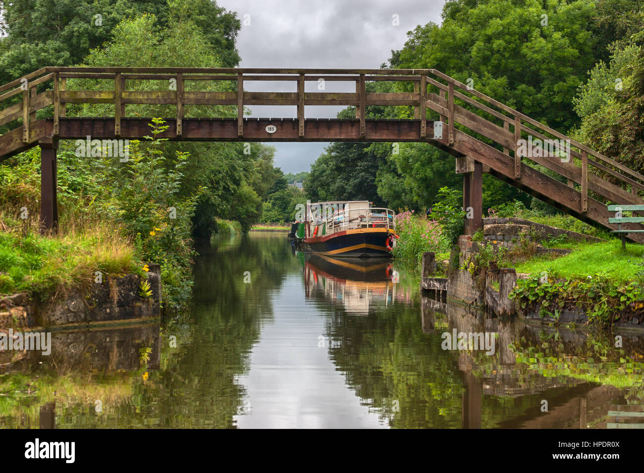 A peaceful riverside scene on the outskirts of Bath. Stock Photo