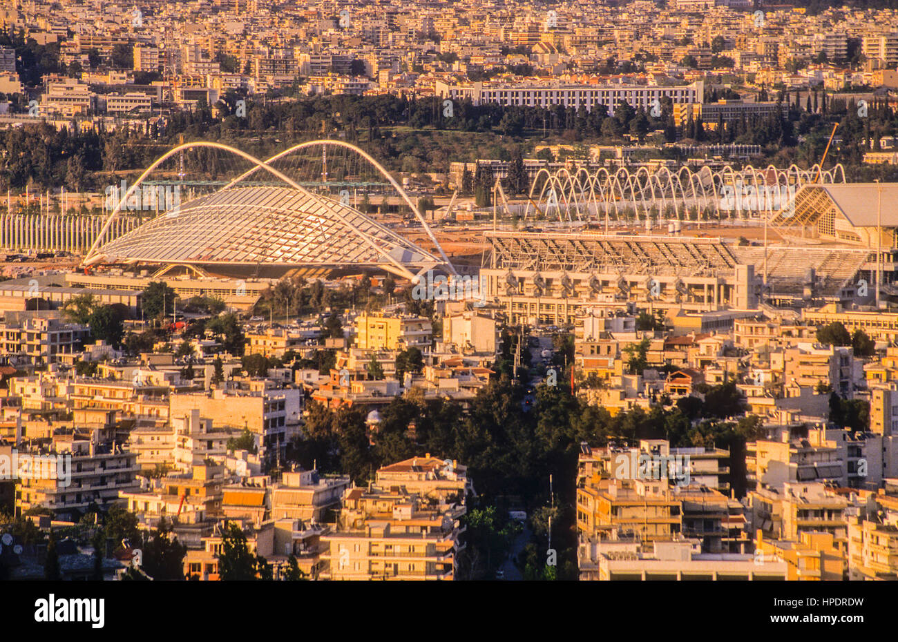 Olympic complex of Athens. Designed by Santiago Calatrava, Athens, Greece, Europe Stock Photo