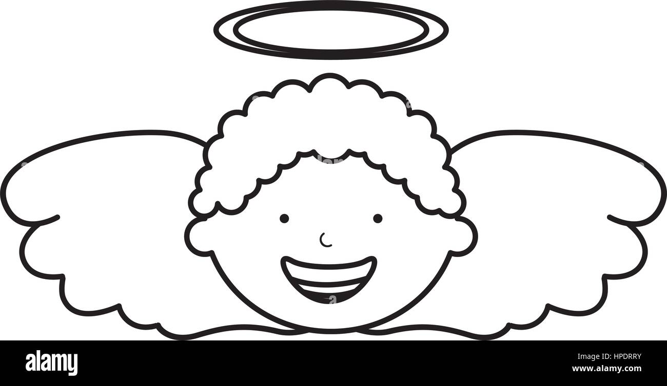 little boy angel character vector illustration design Stock Vector Image &  Art - Alamy