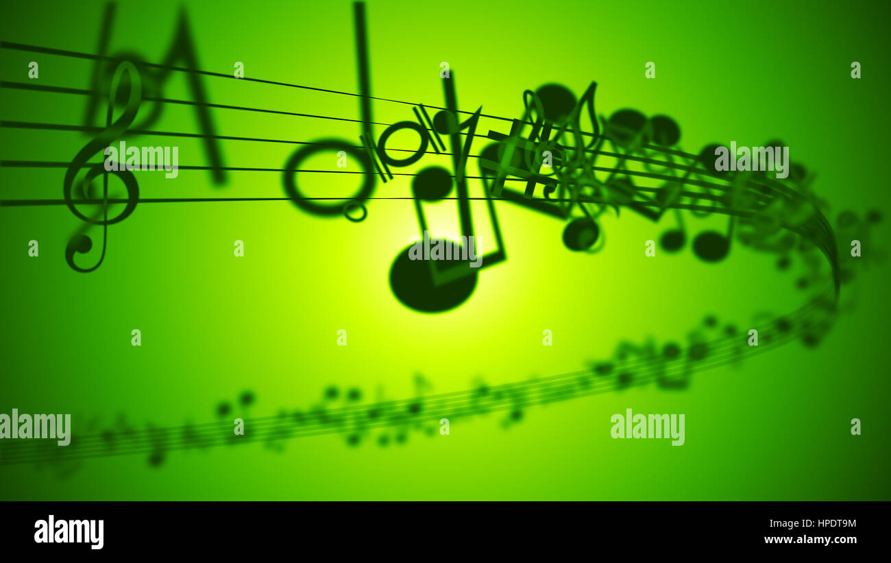 Abstract Background with Colorful Music notes Stock Photo - Alamy