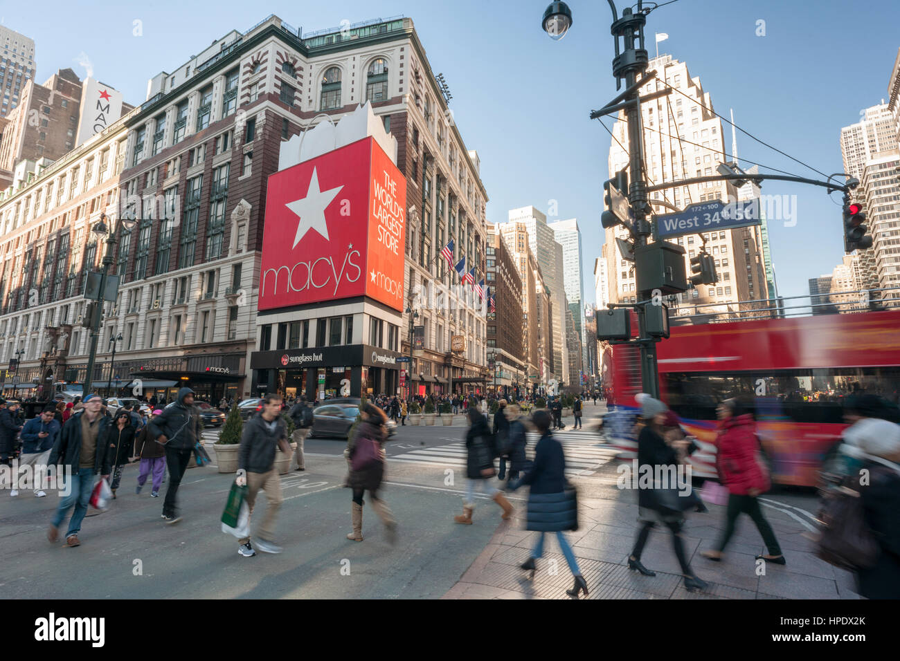 The Macy's Herald Square flagship department store in New York on ...