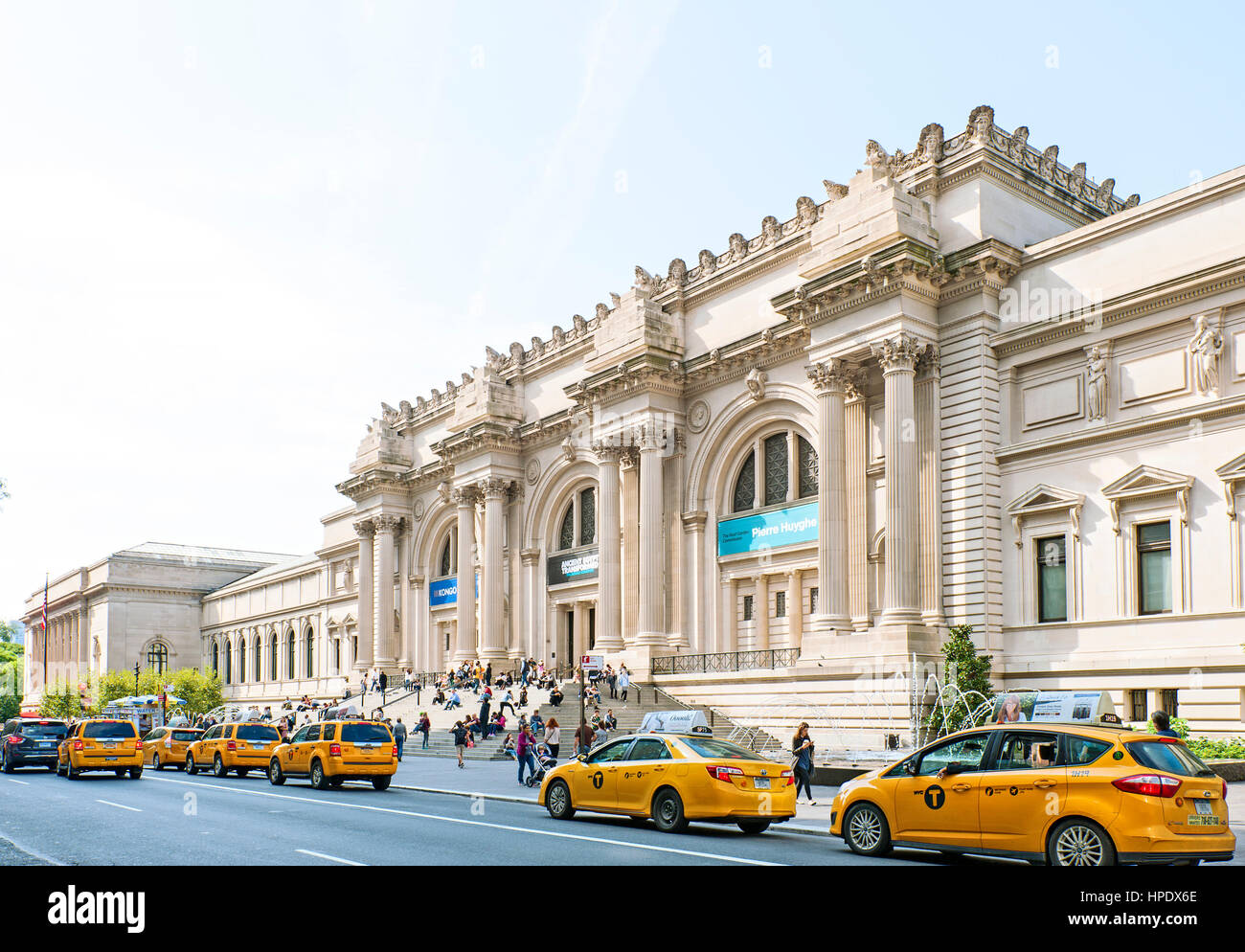 The Metropolitan Museum of Art, the Met Museum Exterior, Fifth Avenue, New York City Stock Photo