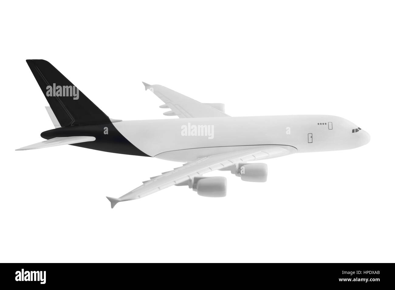 Airplane with black color, Isolated on white background Stock Photo - Alamy