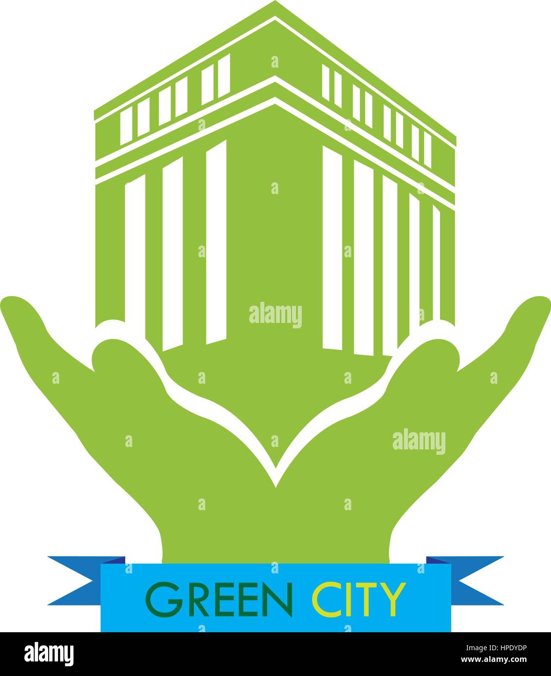 Green city illustration Stock Vector Image & Art - Alamy
