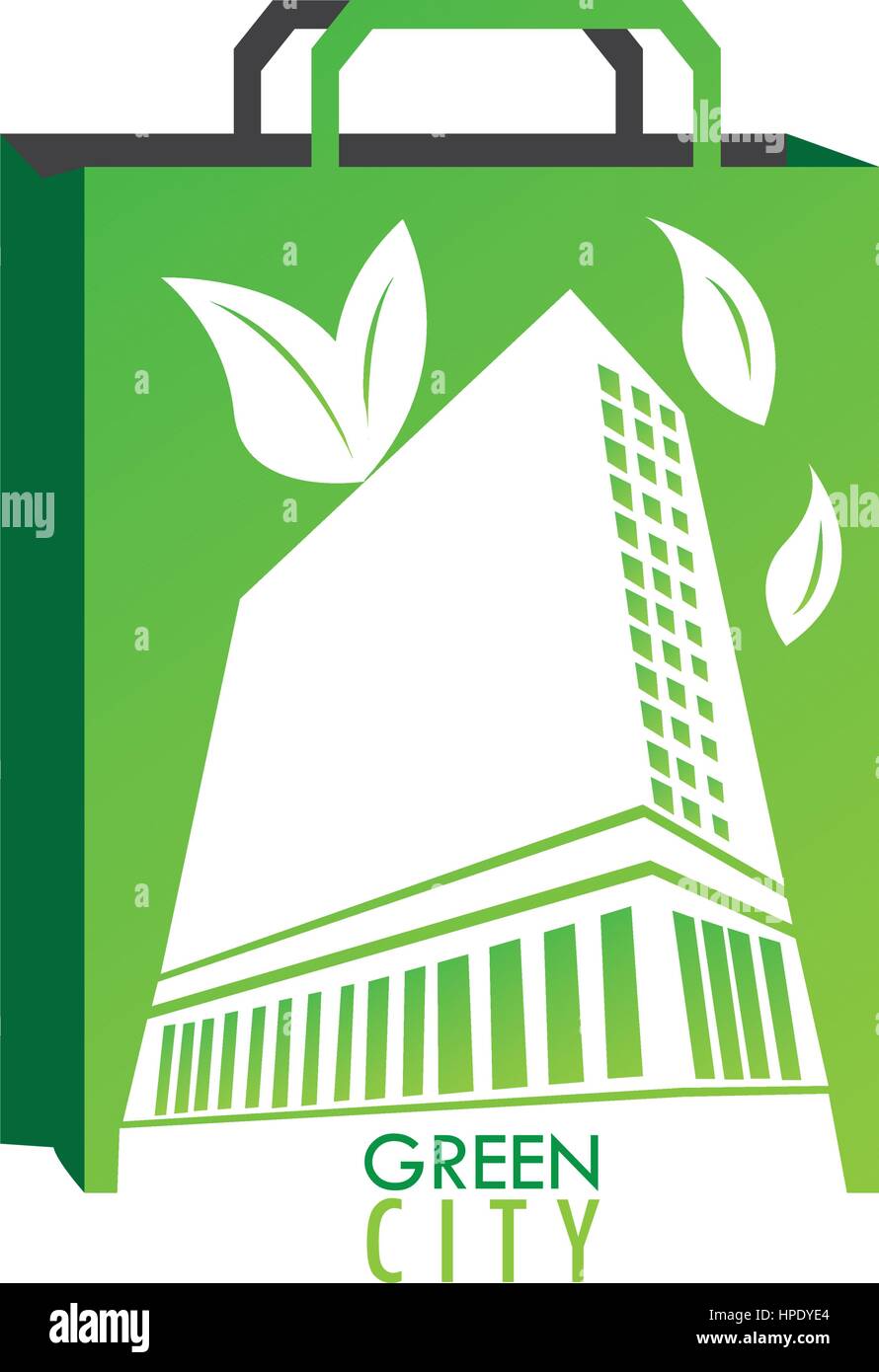 Green city illustration Stock Vector Image & Art - Alamy