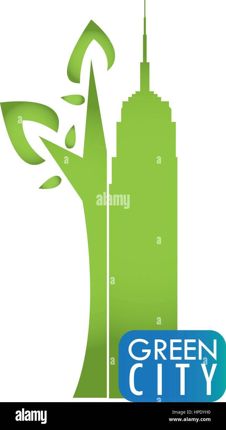 Green city illustration Stock Vector Image & Art - Alamy