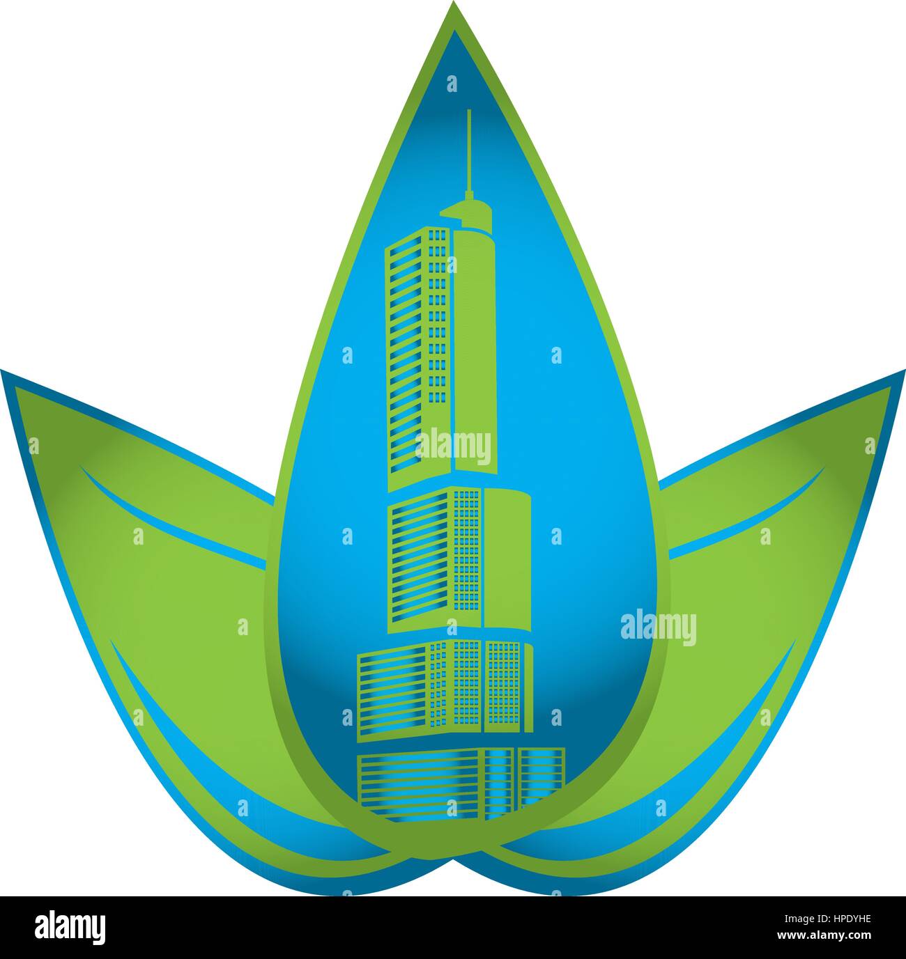 Green city illustration Stock Vector Image & Art - Alamy