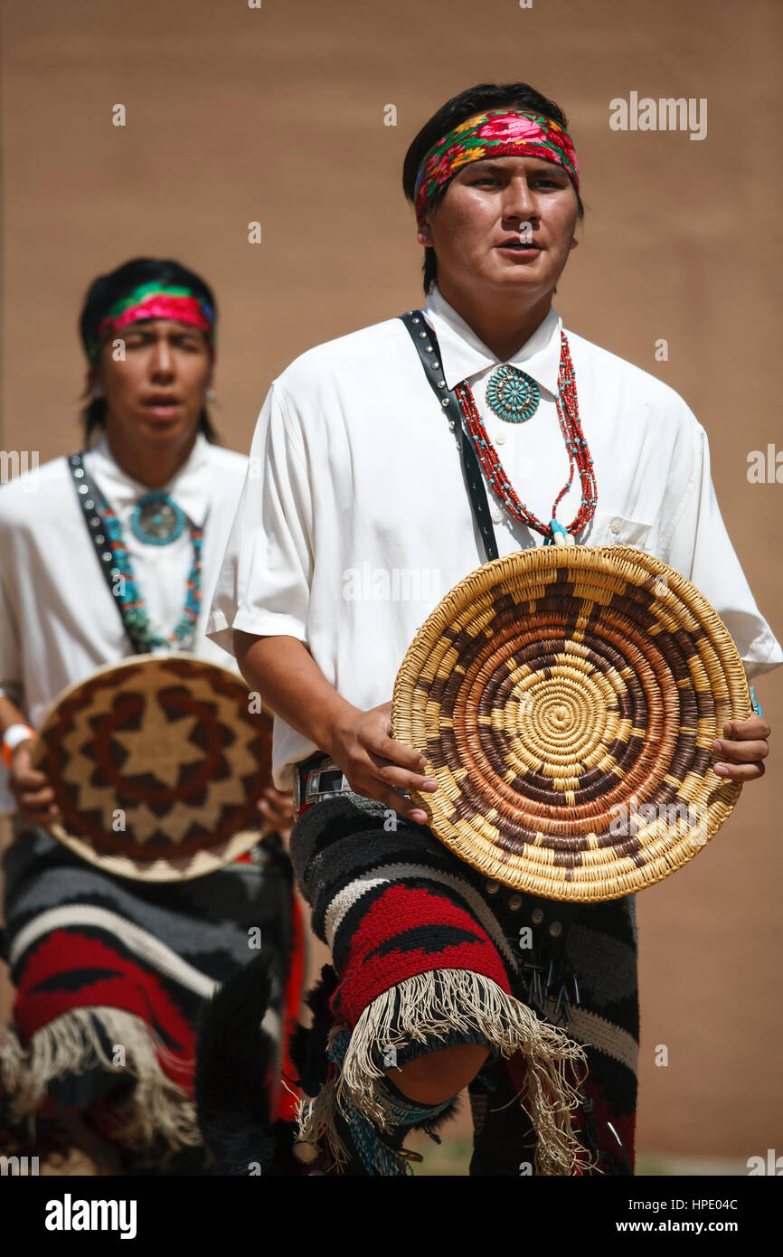 Male Indian dancers, Basket Dance, Gallup InterTribal Ceremonial, New