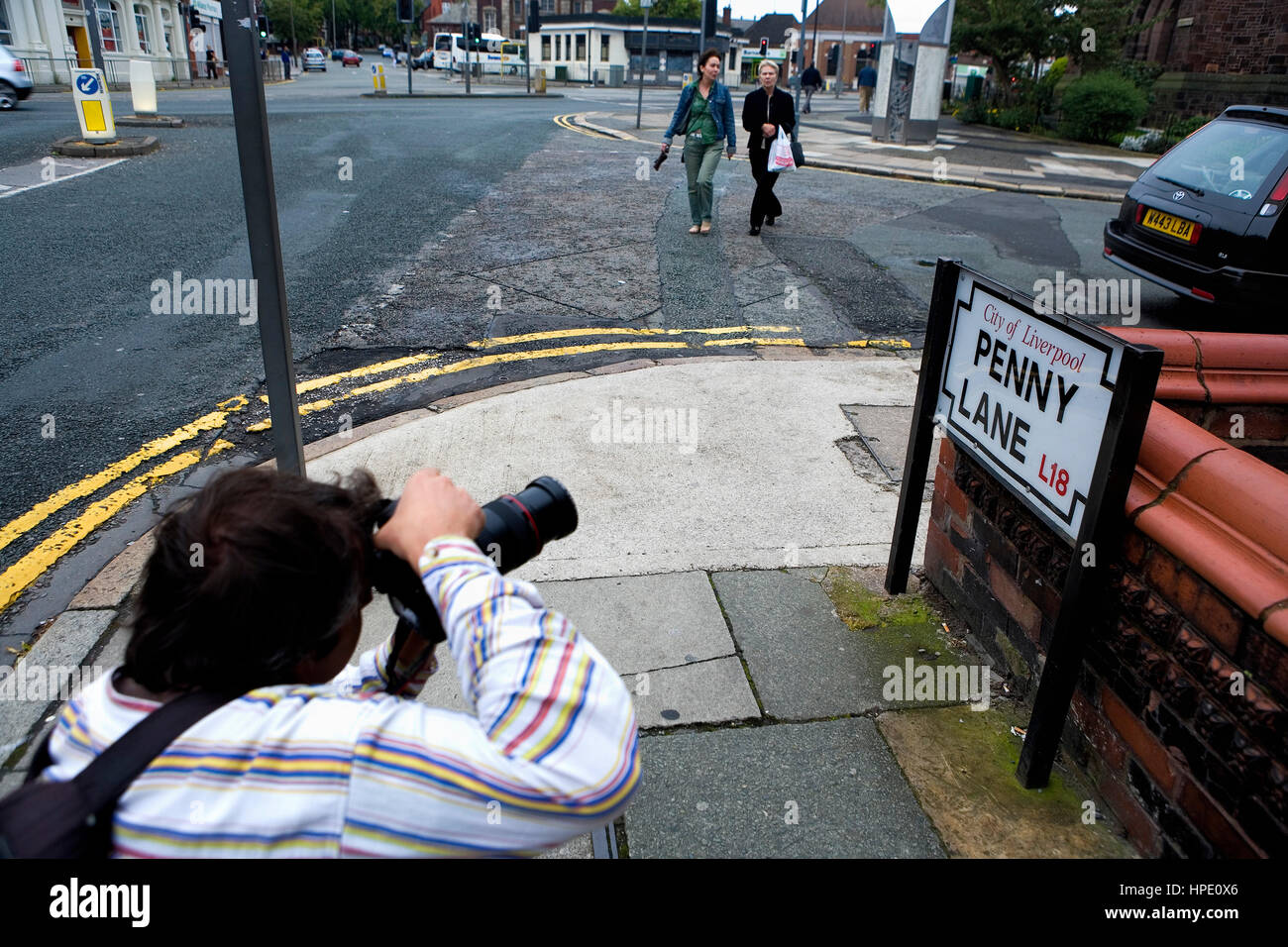 Penny Lane Liverpool England UK Stock Photo Alamy Penny lane liverpool england uk stock photo alamy