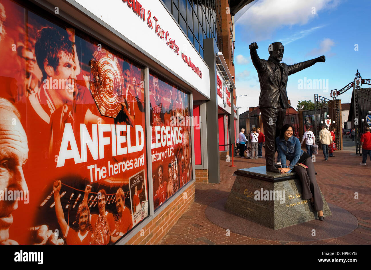 Anfield. Entry to Anfield museum. Liverpool. England. UK Stock Photo