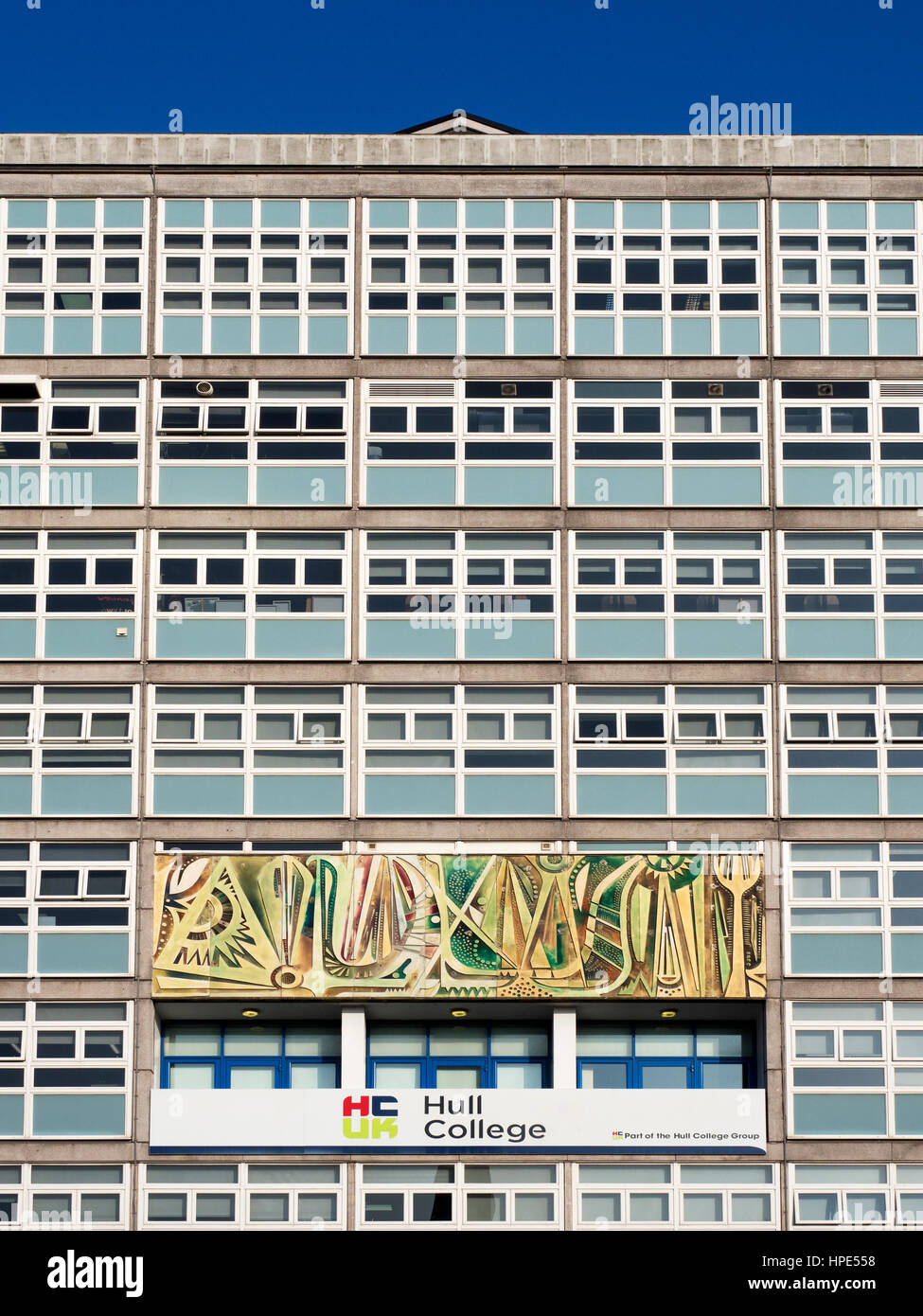 Fifties Brutalist Architecture at Hull College Hull Yorkshire England Stock Photo Alamy