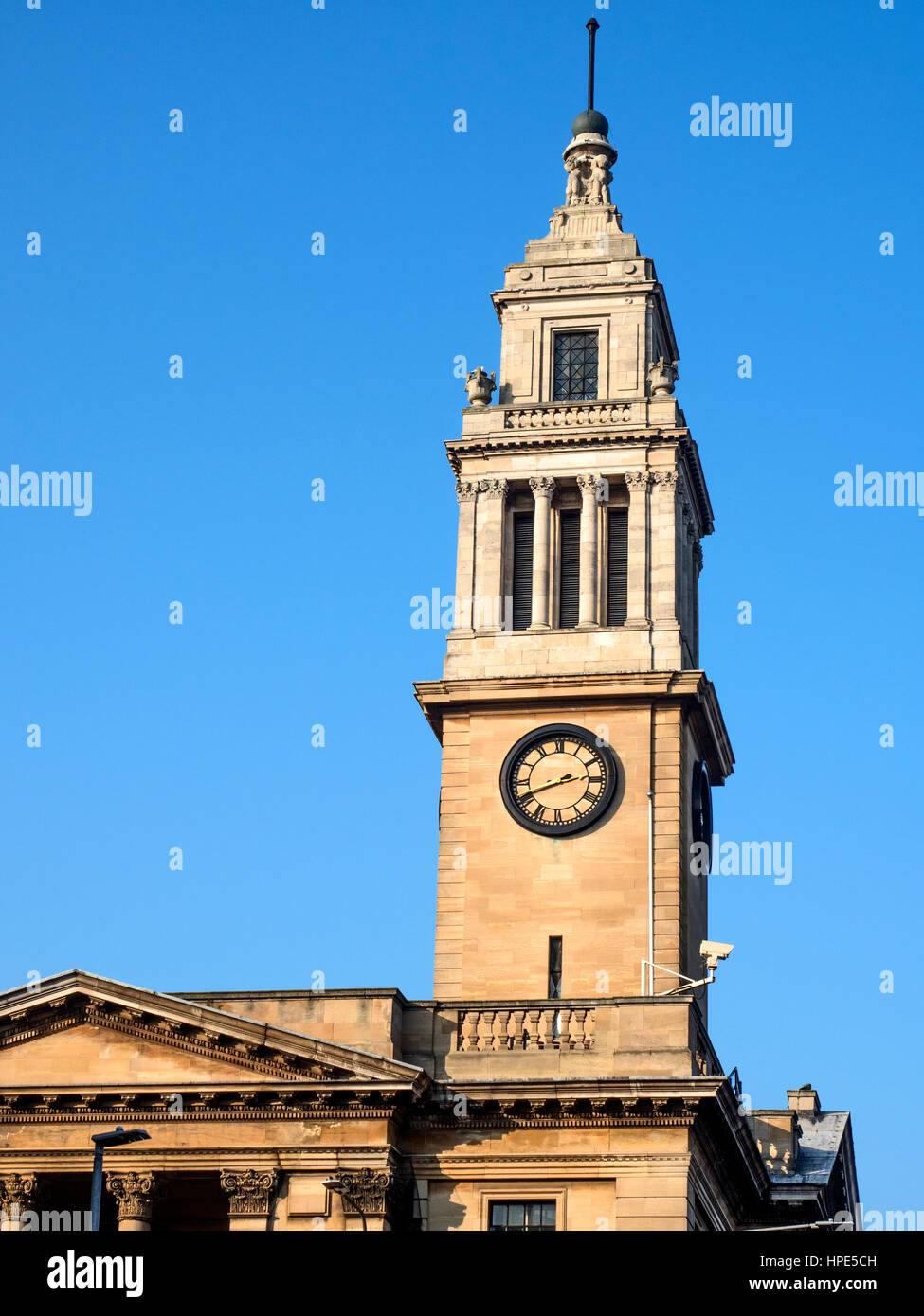 Clock Tower at the Guildhall in Hull Yorkshire England Stock Photo Alamy