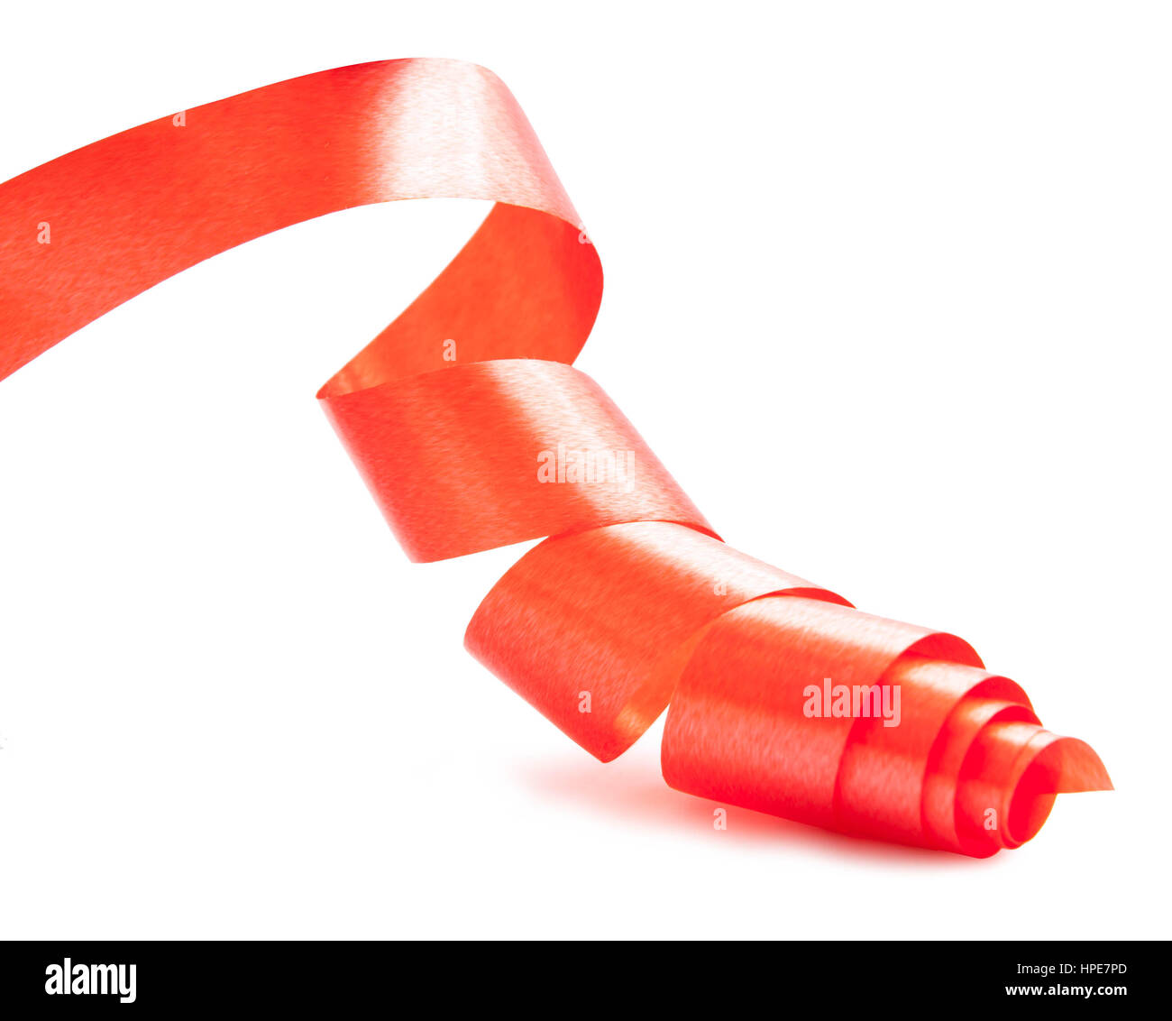 Red curl party streamers hanging hi-res stock photography and images - Alamy