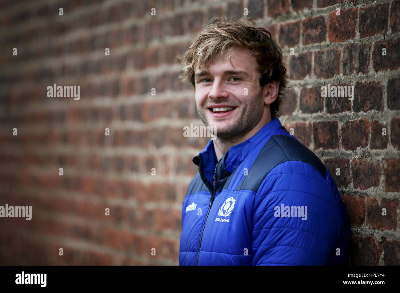 Scotland forward Richie Gray after a training session at The Oriam