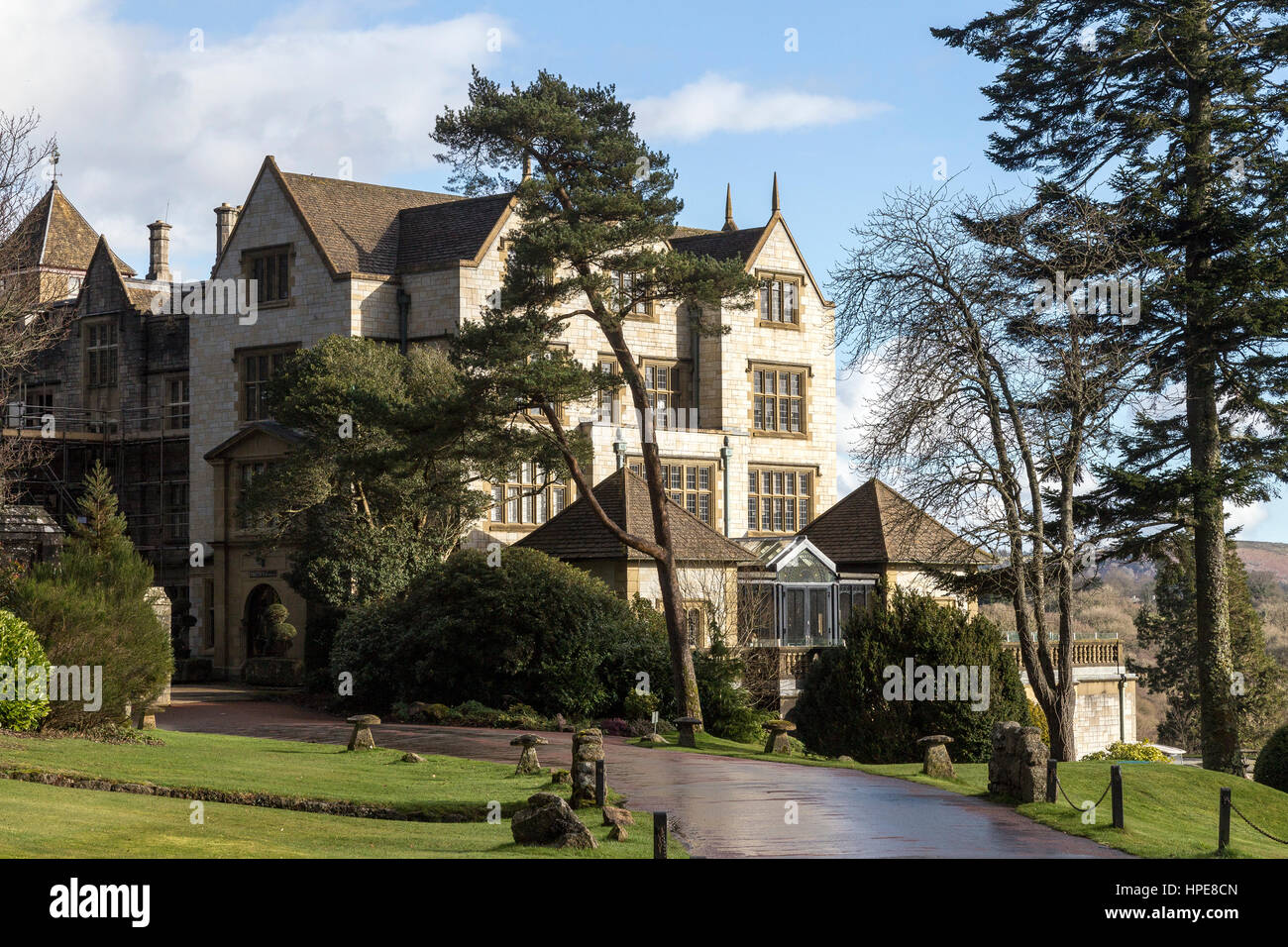 Bovey Castle Moretonhampstead, Devon a Neo-Jacobean grade 2 star listed building Stock Photo