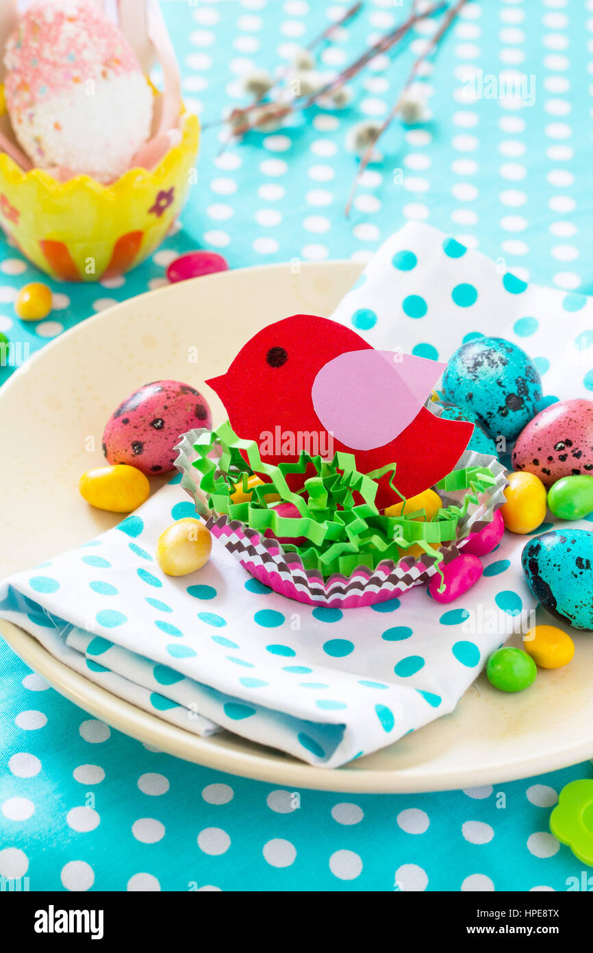 Easter Decorations Children S Table Easter Table Decoration Nest
