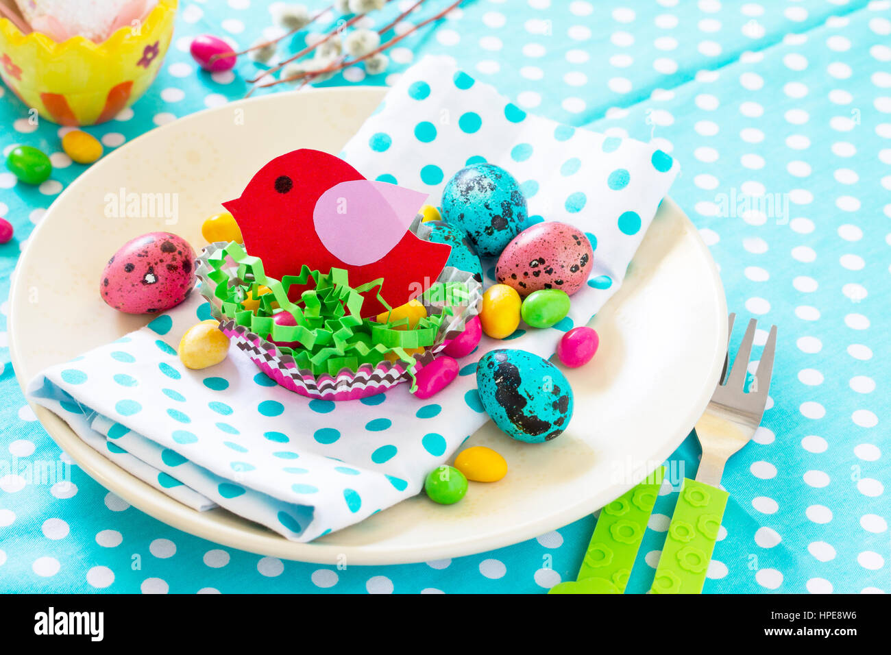 Easter Decorations Children S Table Easter Table Decoration Nest